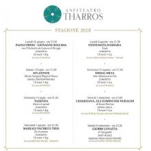 Eventi - Programma - Anfiteatro Tharros - Stagione 2018 - Tharros - San Giovanni di Sinis - Cabras - Oristano