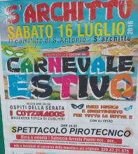 Eventi - Carnevale Estivo  2016 - S'Archittu - Cuglieri - Oristano