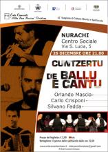 Eventi - Concerto - Cuntzertu de ballu e cantu - Nurachi - Oristano