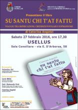 Eventi - Presentazione libro - Su Santu chi t’at fattu di Caterina Angotzi - Usellus - Oristano