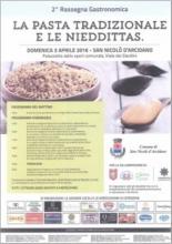 Evento Enogastronomico La pasta tradizionale e le Niedditas San Nicolo D'Arcidano Oristano