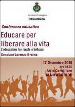 Evento Convegno Educare per liberare alla Vita: incontro con Lorenzo Braina Siamaggiore Oristano