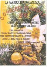 Eventi - Concerto di Natale 2015 - Tresnuraghes - Oristano