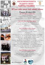 Eventi - Venticinquennale ripresa attività Arciconfraternita di Santa Croce - Santu Lussurgiu - San Leonardo de Siete Fuentes - Oristano