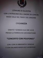 Eventi - Concerto Cori Polifonici - Ollastra - Oristano